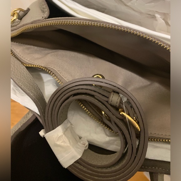 NWT IACUCCI Made in Italy Pebbled Leather Handbag - Picture 6 of 9